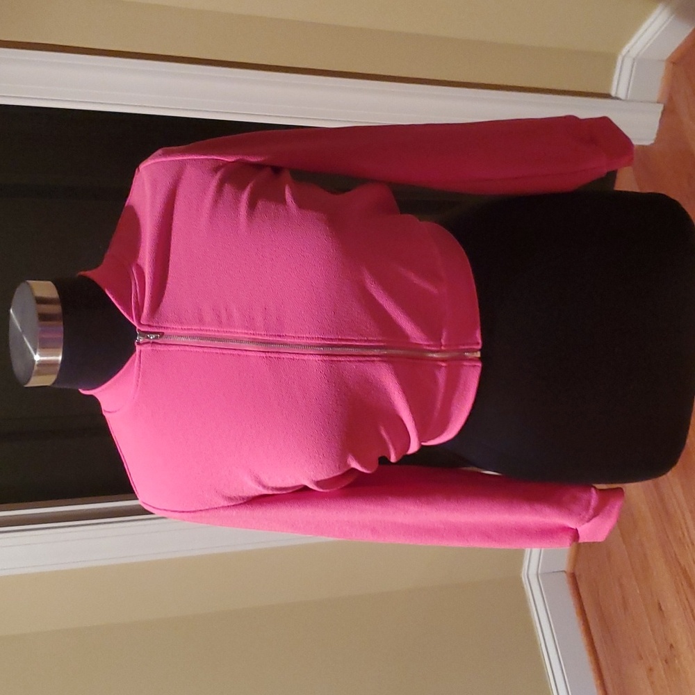 Women's pink crop jacket